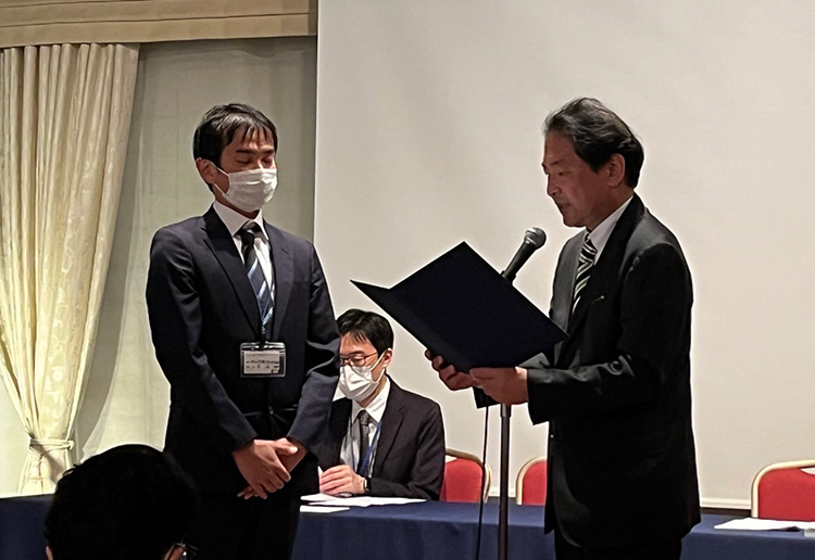 江守 永 先生が、第71回東日本整形災害外科学会で、学会奨励賞を受賞致しました